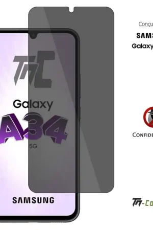 Samsung Galaxy A34 5G - Verre trempé Anti-Espions - TM-Concept® Réduction