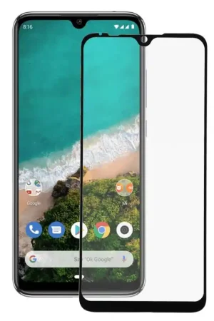 Prix Bas Verre Trempé Complet Noir pour Xiaomi Mi A3