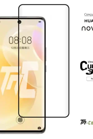 Super Prix Huawei Nova 8 - Verre trempé 3D incurvé - Noir - TM-Concept®