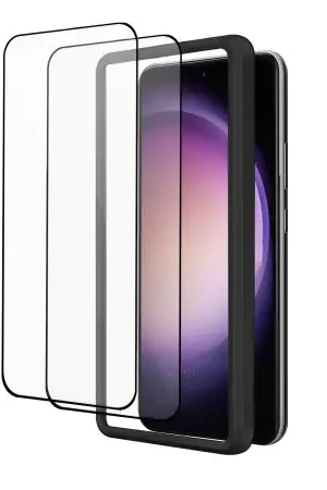 Satisfait Ou Remboursé Olixar Two Pack Tempered Glass Screen Protectors with Installation Tray - For Samsung Galaxy S24 Plus