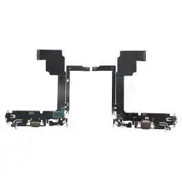 Must-Have Nappe / Connecteur de Charge pour iPhone 15 Pro Max Noir Reconditionné (PIEC)
