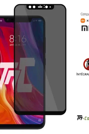 Dernière Chance Xiaomi Mi 8 - Verre trempé Anti-Espions - Intégral Privacy - TM-Concept®
