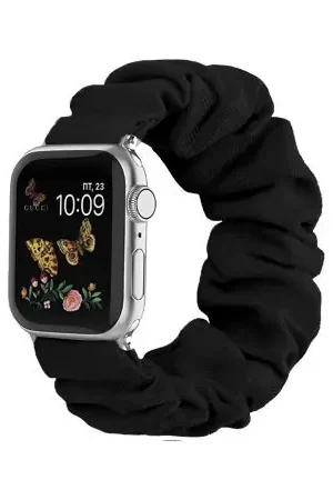 Solde Olixar Black Scrunchies Band - For Apple Watch SE 2023 44mm