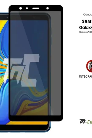 Samsung Galaxy A7 (2018) - Verre trempé Anti-Espions - Intégral Privacy - TM-Concept® Prix Réduit