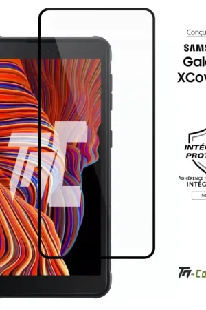 Usine Directe Samsung Galaxy Xcover 5 - Verre trempé intégral Protect - Noir - TM-Concept®