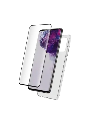 Pack Samsung G S20 Coque Transparente + Verre trempé Jusqu’à Épuisement Des Stocks