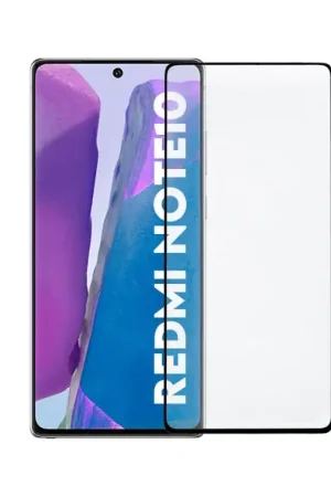 Verre Trempé Complet Noir pour Xiaomi Redmi Note 10S Commande En Gros