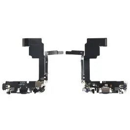 Prix Bas Nappe / Connecteur de Charge pour iPhone 15 Pro Bleu Reconditionné (PIEC)