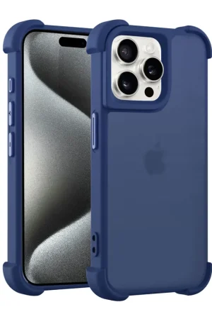 Offre Du Jour Coverzs Coque antichoc mate iPhone 12 Pro Max (bleu foncé)