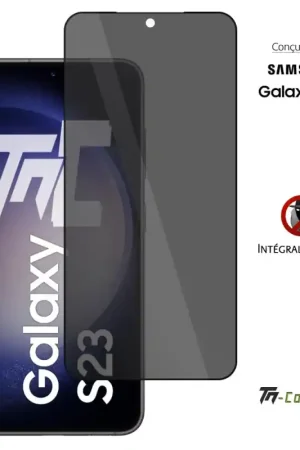 Prix Réduit Samsung Galaxy S23 - Verre trempé Anti-Espions - Intégral Privacy - TM-Concept®