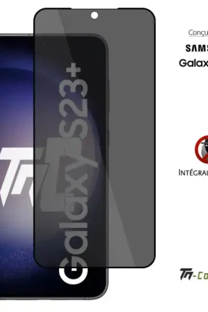Meilleure Vente Samsung Galaxy S23 Plus - Verre trempé Anti-Espions - Intégral Privacy - TM-Concept®