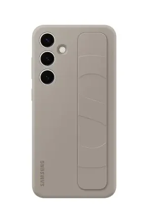 Official Samsung Taupe Standing Grip Case - For Samsung Galaxy S24 Plus Satisfait Ou Remboursé
