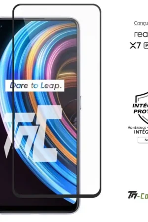 Produit De Marque Realme X7 Pro 5G - Verre trempé intégral Protect - Noir - TM-Concept®