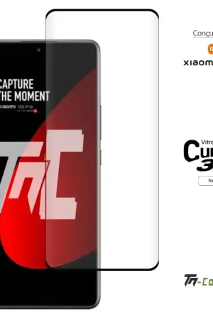 Xiaomi 12S Pro - Verre trempé 3D incurvé - Noir - TM-Concept® Prix Cassé
