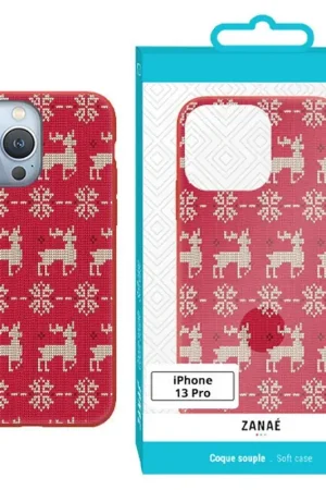 Coque de Noël Rouge pour iPhone 13 Pro Dernier Modèle