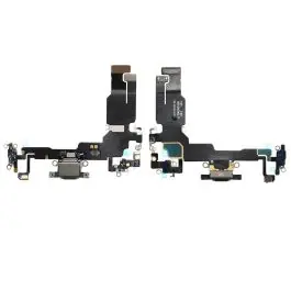 Nappe / Connecteur de Charge pour iPhone 15 Noir Reconditionné (PIEC) Quantité Limitée