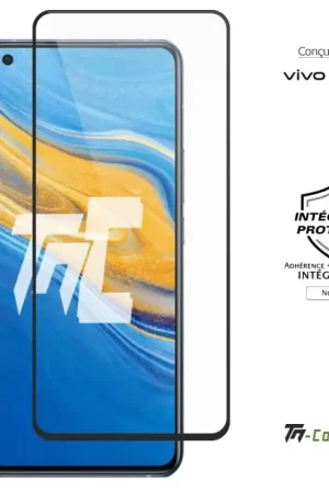 Vivo X50 - Verre trempé intégral Protect - Noir - TM-Concept® Solde
