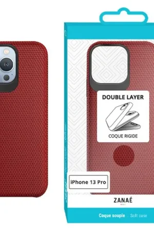 Acheter En Ligne Coque Double Layer iPhone 13 Pro Rouge
