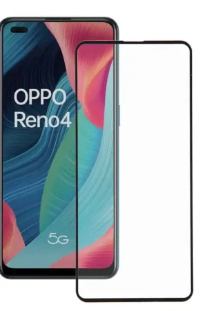 Acheter Direct Verre Trempé Complet Noir pour Oppo Reno 4