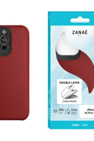 Coque Double Layer iPhone 16 Pro Max Rouge Promotion