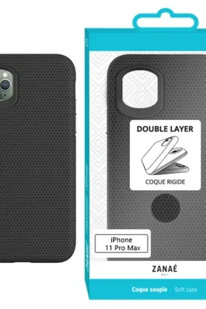 Coque Double Layer Noir pour iPhone 11 Pro Max Vente Flash