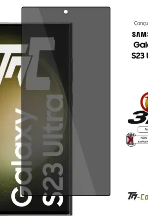 Samsung Galaxy S23 Ultra - Verre trempé 3D Privacy (teinté anti-espion) - TM-Concept® Nouvel Arrivage
