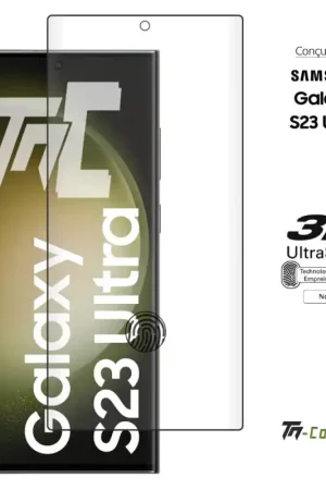 Bon Marché Samsung Galaxy S23 Ultra - Verre trempé 3D incurvé - TM-Concept®