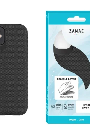 Coque Double Layer pour iPhone 12 / 12 Pro Noir Offre Exclusive