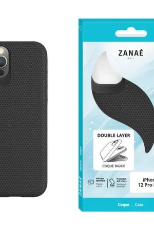Soldes Coque Double Layer pour iPhone 12 Pro Max Noir