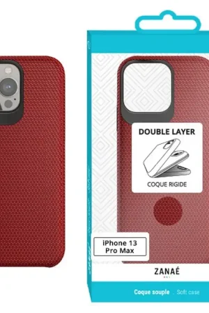 Certifié Coque Double Layer pour iPhone 13 Pro Max Rouge