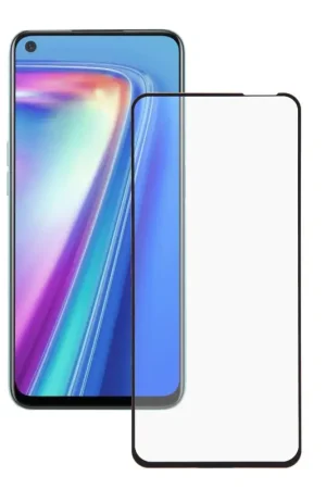 Verre Trempé Complet Noir pour Realme 7 Vente Directe