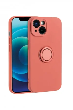 Achat Immédiat Coque avec anneau intégré rouge clair - iPhone 13 Pro Max