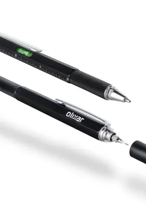 Expédié Aujourd’hui Olixar Two Pack Black HexStyli 6-in-1 Multi-Tool Pens With Stylus