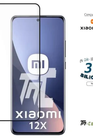 Xiaomi 12X - Verre trempé incurvé 3D Silicone - TM-Concept® Commander Vite