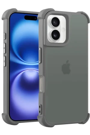 Coverzs Coque antichoc mate iPhone 16 Plus (gris) Jusqu’à Épuisement Des Stocks