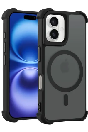 Top Vente Coverzs Coque antichoc mate iPhone 16 Plus avec MagSafe (noir)
