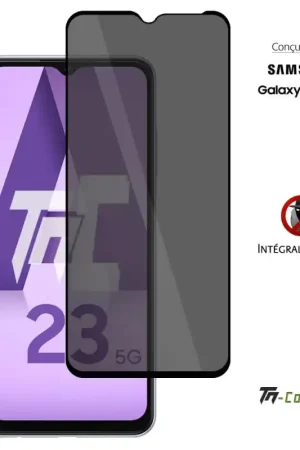 Samsung Galaxy A23 - Verre trempé Anti-Espions - Intégral Privacy - TM-Concept® Expédition Rapide