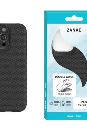 Commander Vite Coque Double Layer pour iPhone 16 Pro Max - Noir