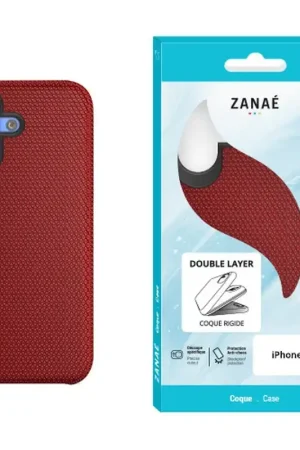 Prix Promo Coque Double Layer pour iPhone 16 Rouge