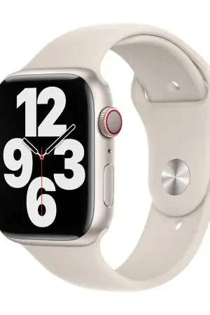 Livraison Gratuite Olixar Antique White Silicone Sport Strap (Size Small) - For Apple Watch SE 2023 40mm