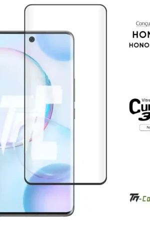 Offre Limitée Honor 50 - Verre trempé 3D incurvé - Noir - TM-Concept®