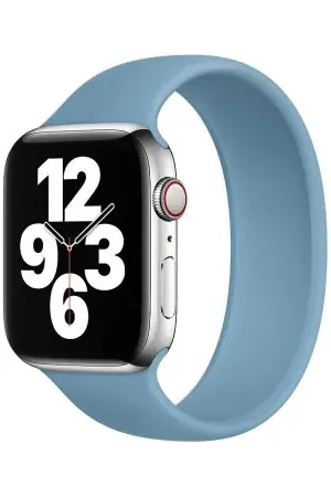 Official Apple Northern Blue Solo Loop Band Size 7 - For Apple Watch SE 2023 44mm Prix Choc
