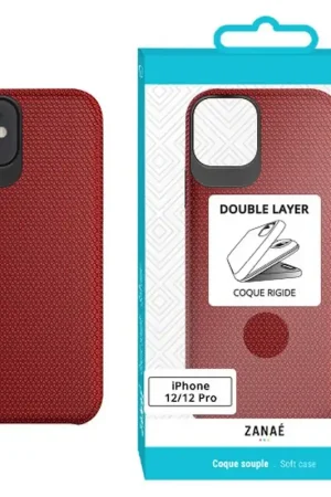 Coque Double Layer Rouge pour iPhone 12 / 12 Pro Expédié Aujourd’hui