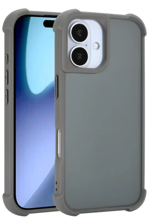Bon Marché Coverzs Coque antichoc mate iPhone 17 (gris)
