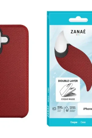 Solde Coque Double Layer Rouge pour iPhone 17