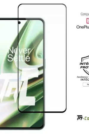 OnePlus 10R 5G - Verre trempé intégral Protect - Noir - TM-Concept® Offre Limitée