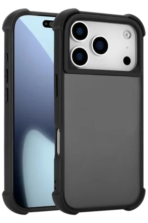 Coverzs Coque antichoc mate iPhone 17 Pro (noir) Petit Prix
