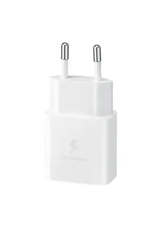 Official Samsung White PD 15W EU Fast Wall Charger - For Samsung Galaxy Tab A9 Plus Paiement Sécurisé