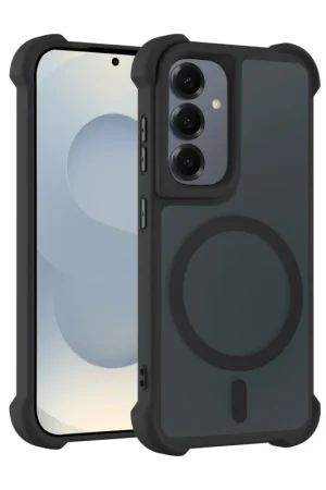 Satisfait Ou Remboursé Coverzs Coque antichoc mate avec MagSafe Samsung Galaxy S24 (noir)