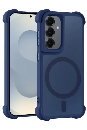 Réduction Coverzs Coque antichoc mate avec MagSafe Samsung Galaxy S24 Plus (bleu foncé)